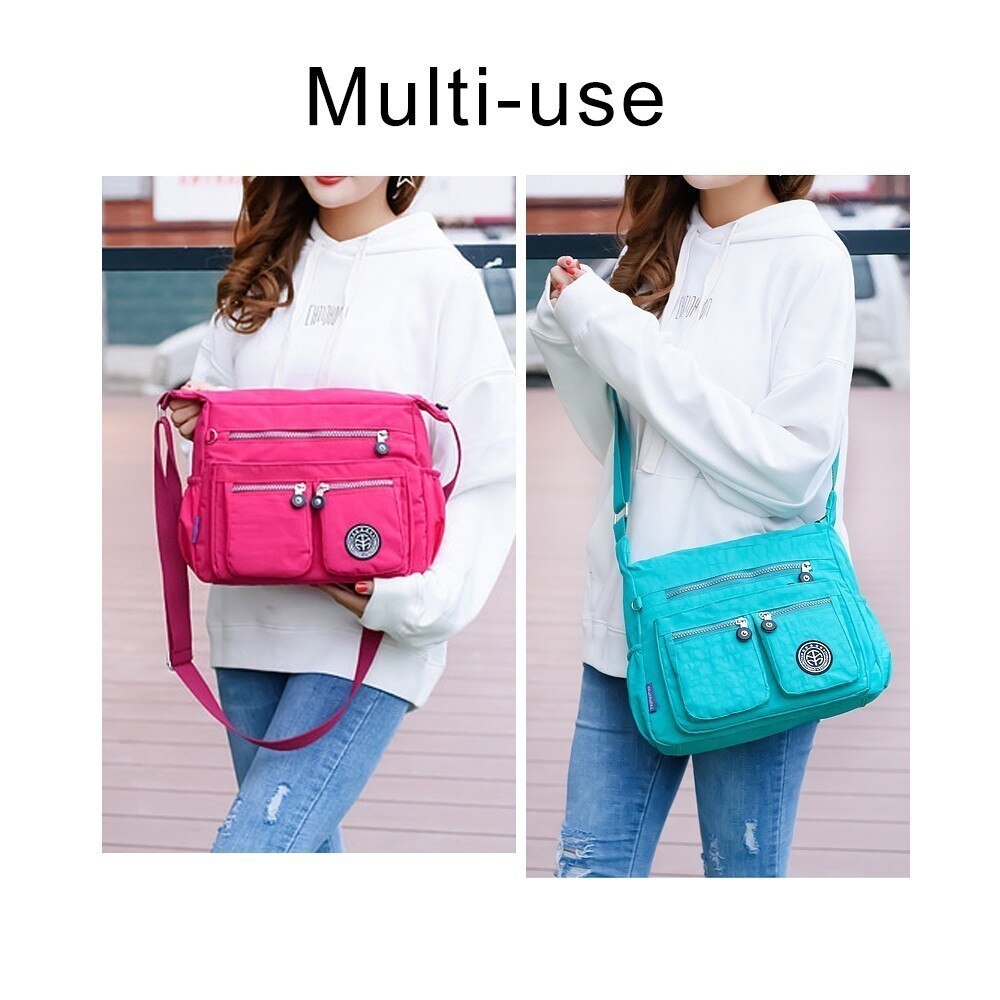 Herald Mode Waterdichte Nylon Vrouwen Messenger Bags Carteira Vintage Zwervers Dames Handtas Vrouwelijke Crossbody Tassen Schoudertassen