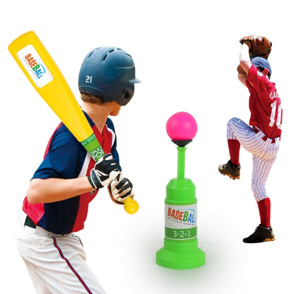 Utkastning baseball leksakssats slagträ utomhus för barn pojkar flickor fitness inomhus sport spel säkerhet aktivitet dagis automatisk: Default Title