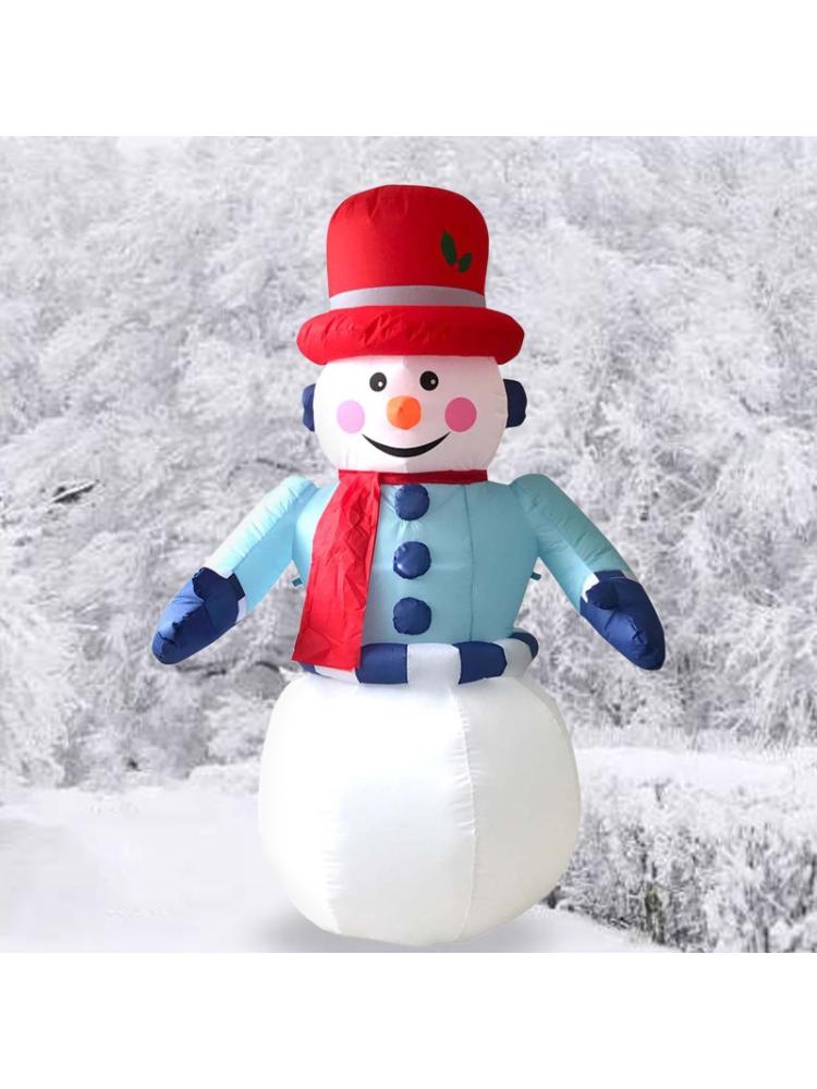 1.8m ledede luft oppustelige snemand blæser figur indendørs udendørs dekoration jul fest ornament børn børn legetøj