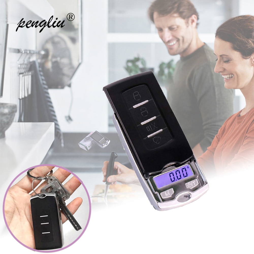 Mini Autosleutel Elektronische Digitale Pocket Cract Schaal 200G/100G * 0.01Gdigital Weegschalen Gewicht Balance Gram keuken Sieraden Schaal