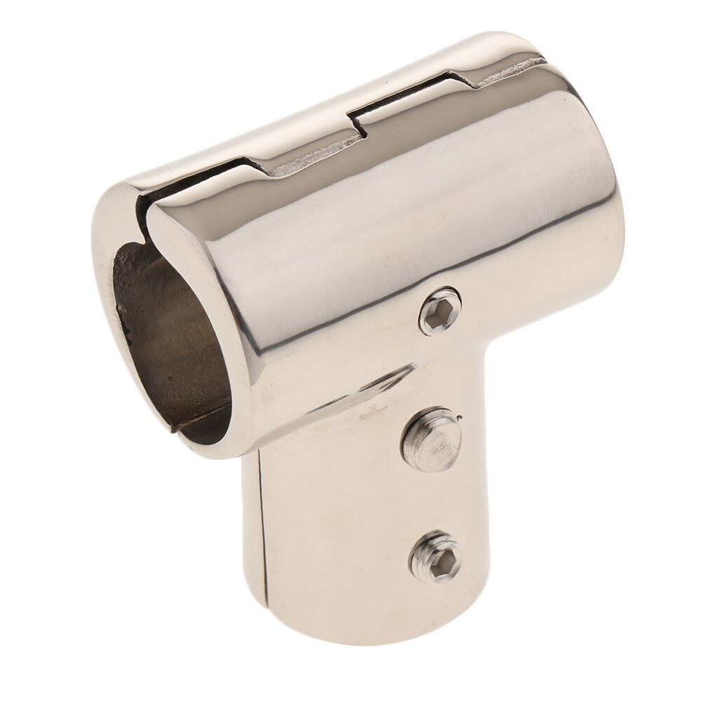 Stainless Steel Boat Marine Handrail 90 Degree Tee Fitting Pipe Tube Connector