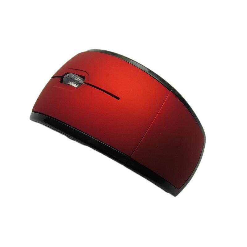 Ultra Thin Usb Optical 2.4Ghz Draadloze Draadloze Muis 4 Knoppen Pc Computer Notebook Muizen Draadloze Werk Optische Muis Laptop: red