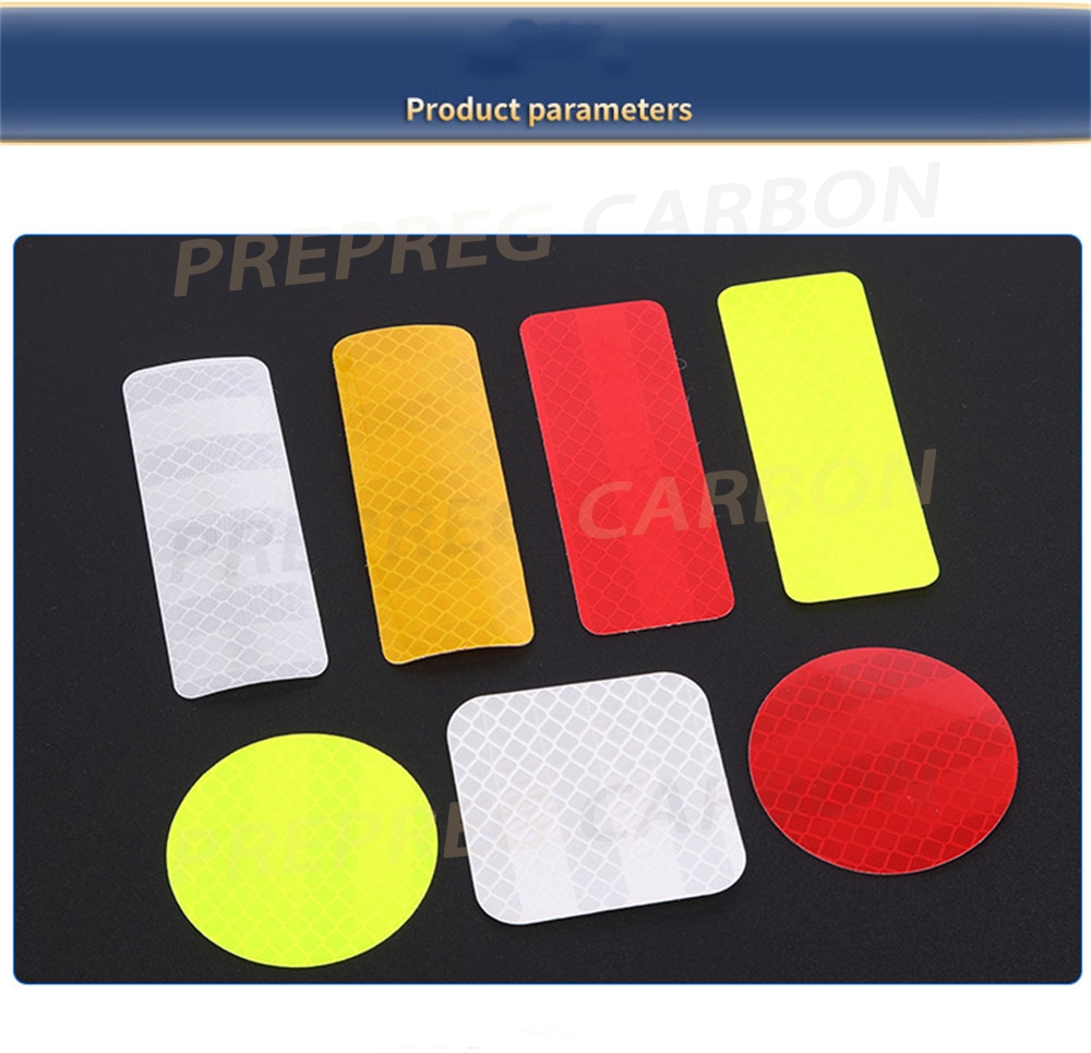 10 Stuks Auto Bumper Reflecterende Stickers Reflecterende Waarschuwing Strip Tape Veilige Reflector Stickers Decals Veiligheidswaarschuwing 30*80mm