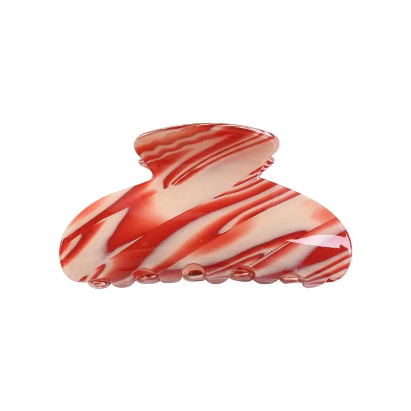 3.35 Inch Korean Style Acrylic Sheet Printing Hair Claw for Women ladies Crab Shaped Hair Clip Clamps Hair Jewelry