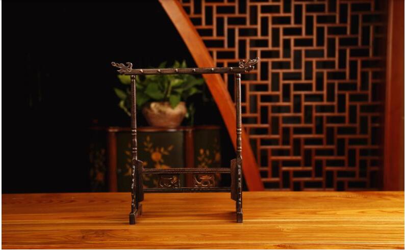 Chinese brush Calligraphy Pen Holders Mahogany wood Chinese dragon head Business Chinese style desk decor