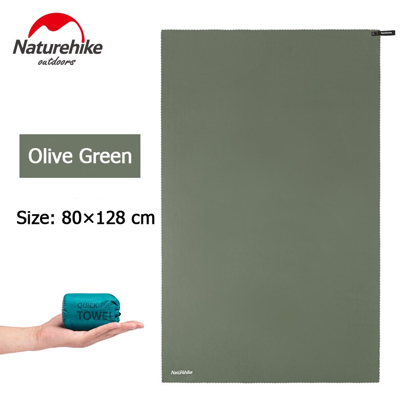 Naturehike Strand Handtuch Mikrofaser Handtuch Außen Schnell Trockenen Handtuch Schwimmen Schlecht Handtuch Fitnessstudio Yoga Handtuch Ultraleicht Reise Handtuch: olive grün-80x128cm