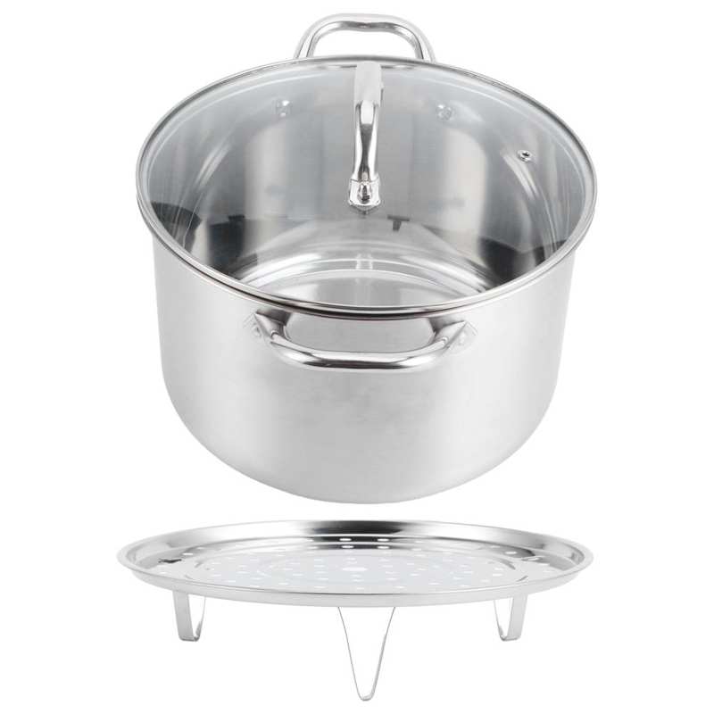 pot saucepan 28cm Multipurpose Soup Pot Stainless Steel Large Capacity Stewpan Saucepan Cooking Utensil cooking pots