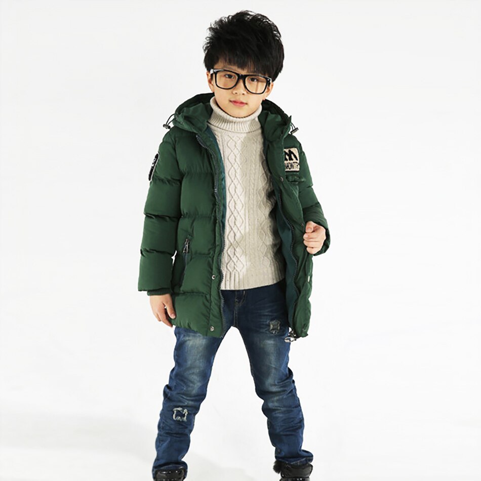 lange Jungen Warme freundlicher Winter Unten Jacke Für freundlicher freundlicher Kleidung Mantel Verdicken Oberbekleidung Parka Kleidung Jacke