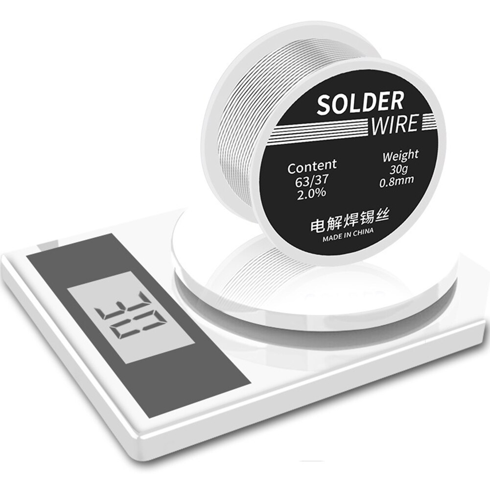30g/0.8mm Welding Solder Wire High Purity Low Fusion Spot Rosin Soldering Wire Roll No-clean Tin Bga Welding