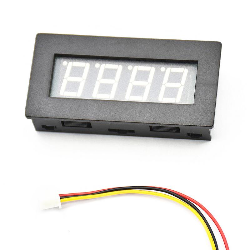 1 stk universal 4 led digital frekvensomformer hastighedsmåler omdrejningstest 5-9999r/ m  dc8-15v c5 p 3 biltilbehør