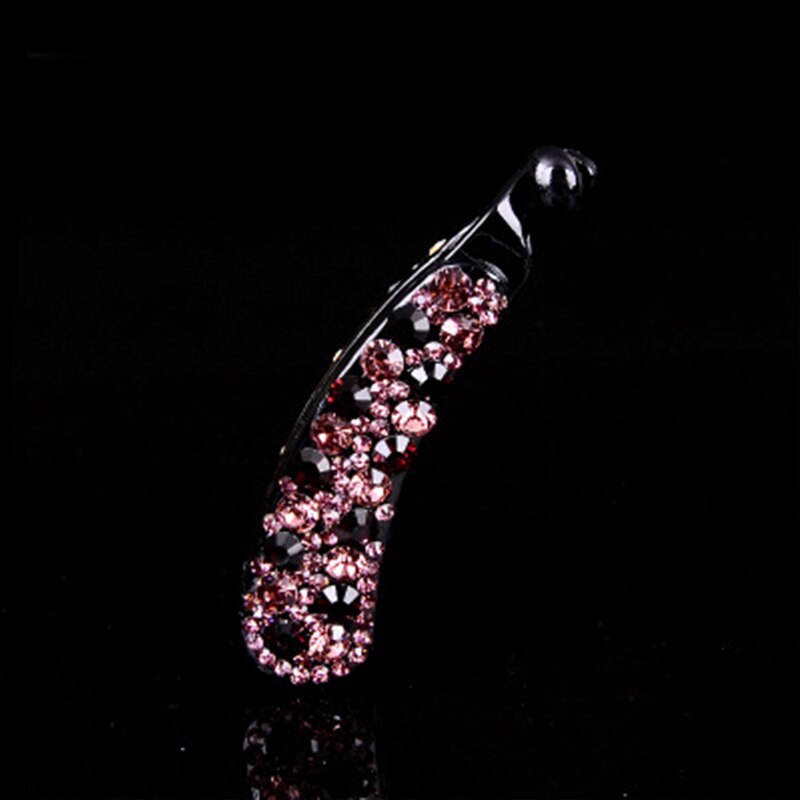 Clip à griffes en cristal coréen pour femmes, multicolore, Clip à fleur banane, pour couleurs de mariage, 1 pièce, offre spéciale: Purple 10cm