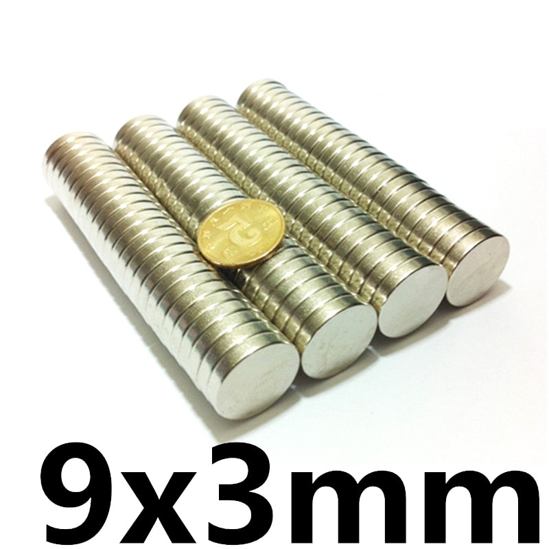 20Pcs 9mm x 3mm N50 Magnetische Materialen Neodymium Magneet Mini Kleine Ronde Schijf mini diy speelgoed