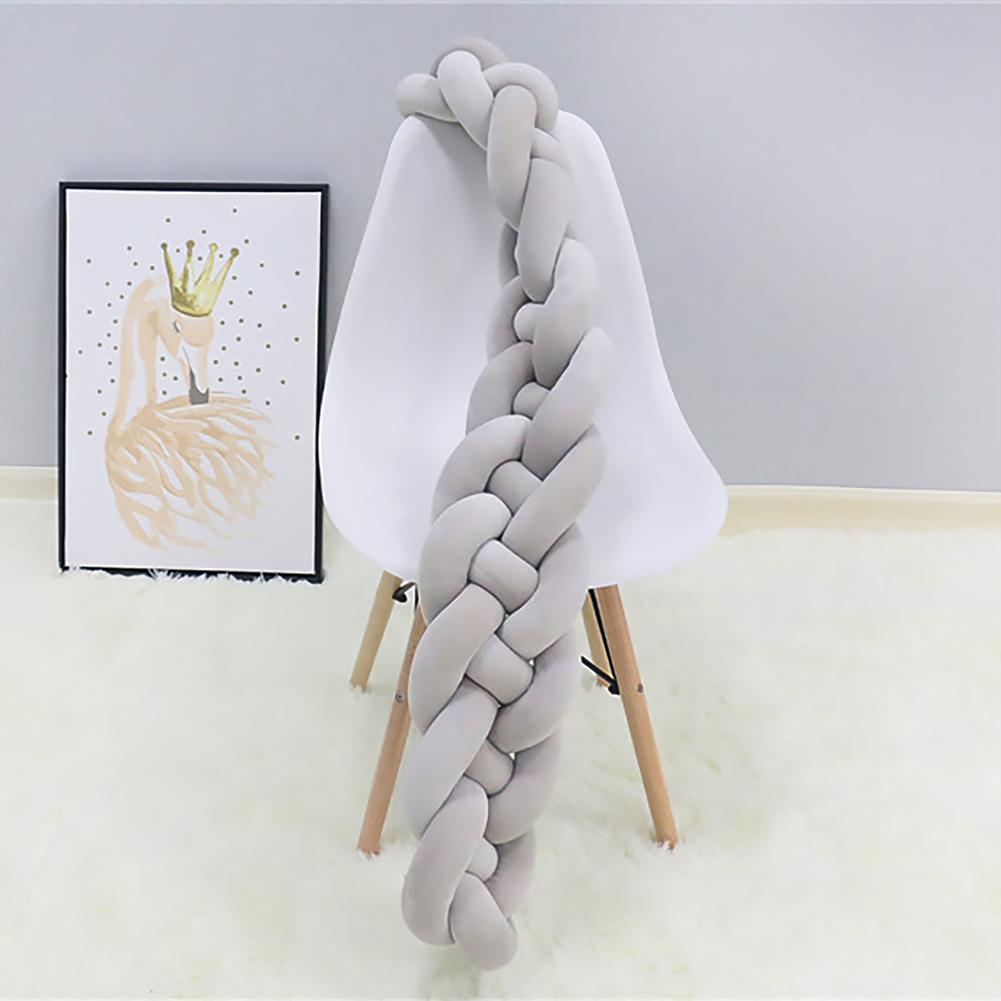 Baby Crib Bumper Soft Geknoopt Gevlochten Kussen Protector Voor Baby Kid Kinderen Bed Hek Hek Decoratie