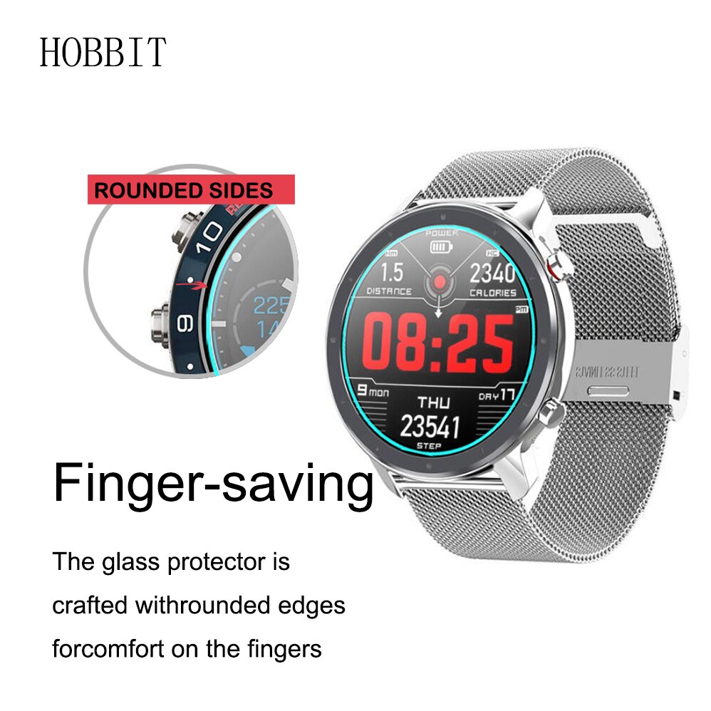 LEMFO-cristal templado para reloj LEMFO L11, protector de pantalla de 1,3 pulgadas, 2.5D, HD, transparente, resistente al agua y a los arañazos, 2 uds.