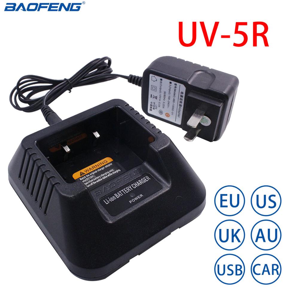Baofeng UV-5R Usb/Eu/Us/Uk/Au//Auto Batterij Lader Voor Baofeng Uv 5R 5R plus Uv 5RE Dm Walkie Talkie Ham Radio Twee Manier Radio