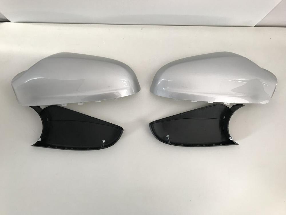car WING DOOR MIRROR COVER FOR VAUXHALL ASTRA H MK5 2004 silver painted COLOR Lower $upper covers