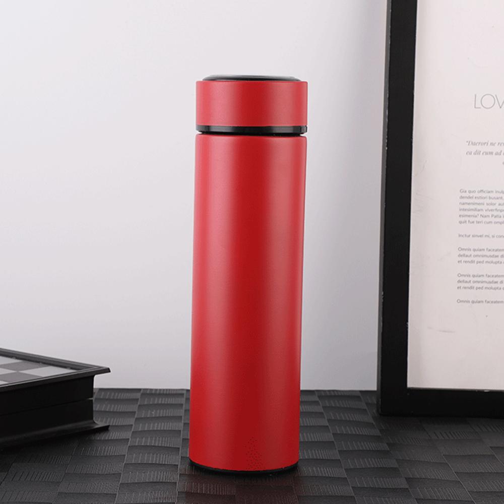 Termo de acero inoxidable de 500ml, botella térmica portátil, jarra de café con aislamiento al vacío, botella de agua para viajes al aire libre, taza para escalada