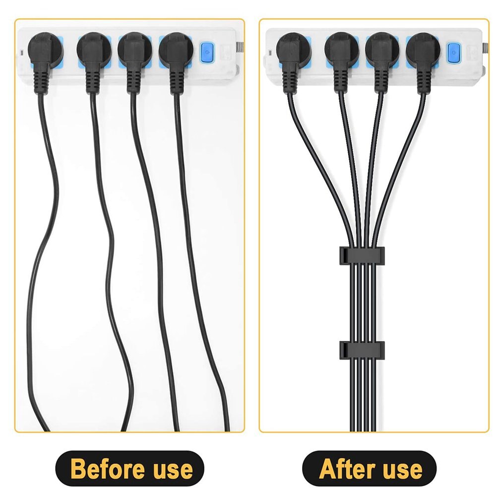 100pcs Adhesive Cable Clamp Fc Cable Fixing Base Nylon Flat Cable Fastener Convenient Thread Management Device