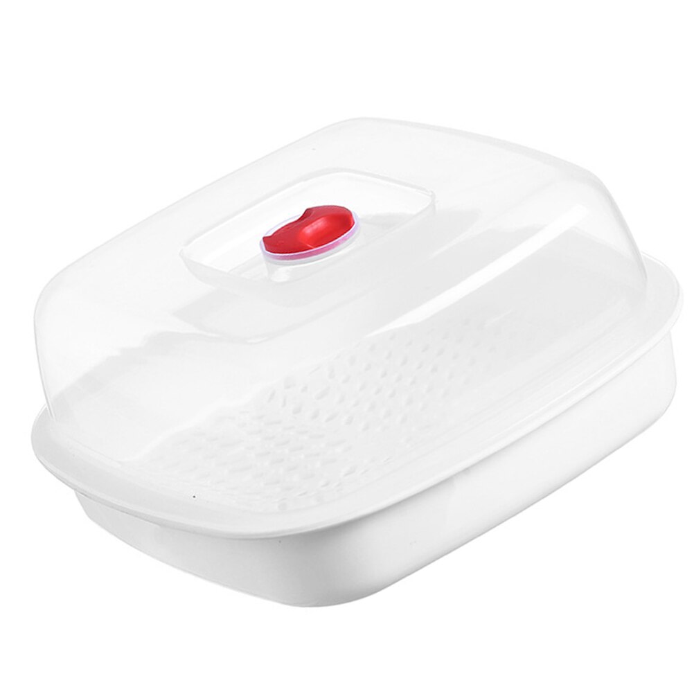 Food Steamer Microwave Steamer Practical Food Steaming Plate: 21X21X11CM