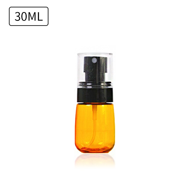 30ml/60ml 1pc genomskinliga sprayflaskor av plast bärbara reseflaskor små påfyllningsbara behållare tomma kosmetiska behållare: 30ml lotion apelsin