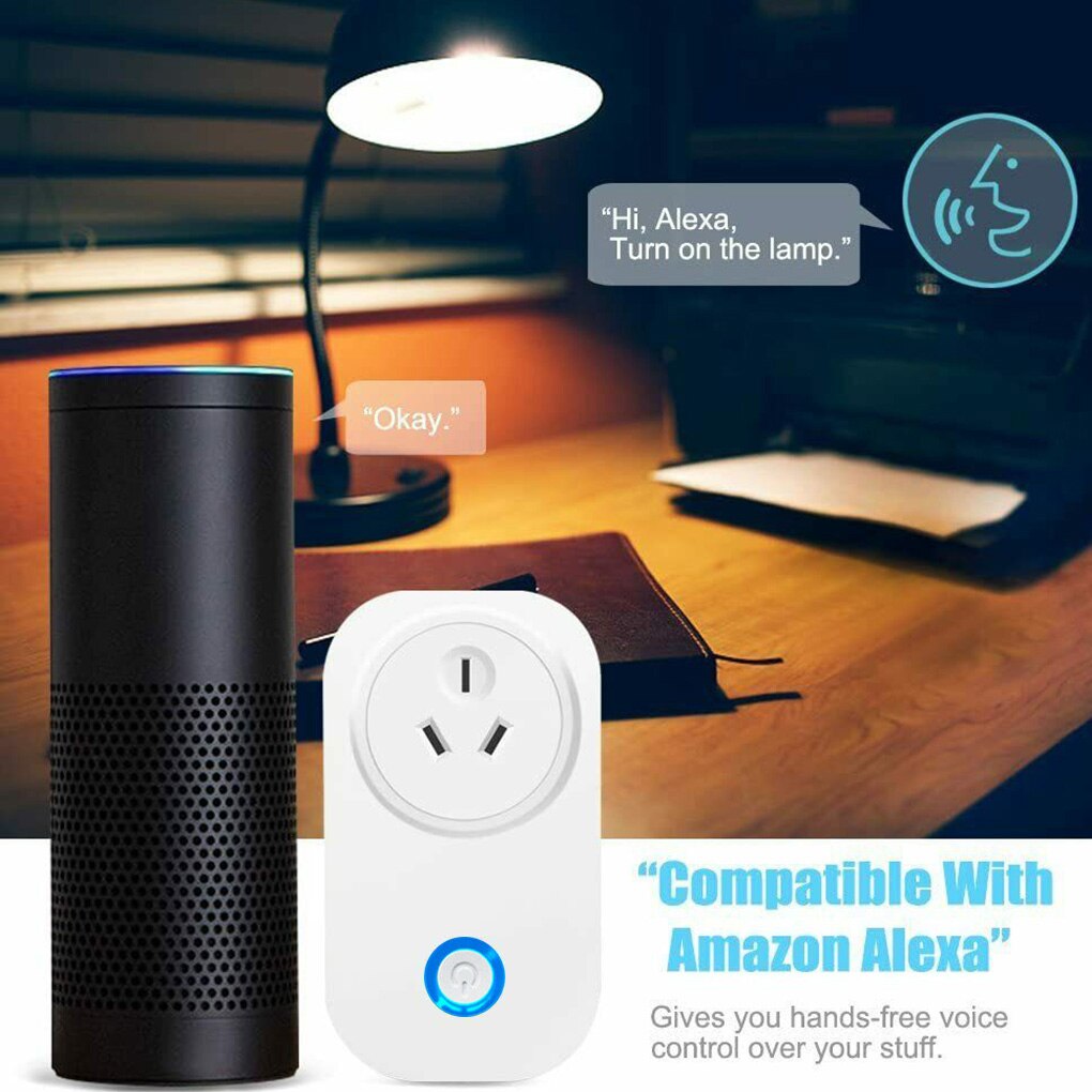 Wifi Smart Power Socket Home Office Air Conditioner Heater Voice Control Remote Control Power Outlet AU Plug