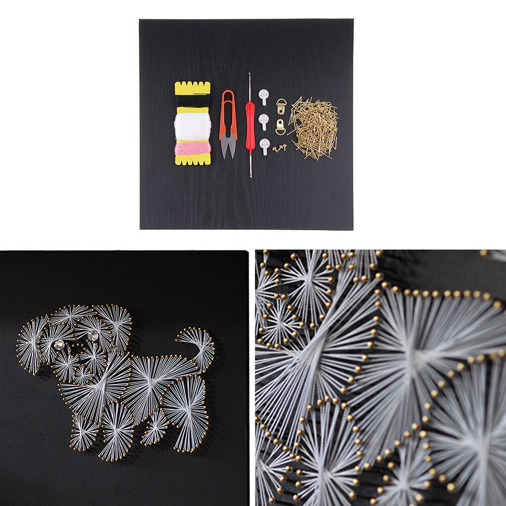 DIY Crafts String Art Kits Funny Animal Dog Pattern Painting For Kids Adults Beginners Home Decor