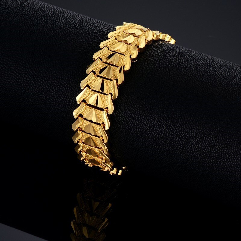 Heren armband punk biker stijl goud grote brede 15mm dames dikke schakelarmbandjes vaderdag
