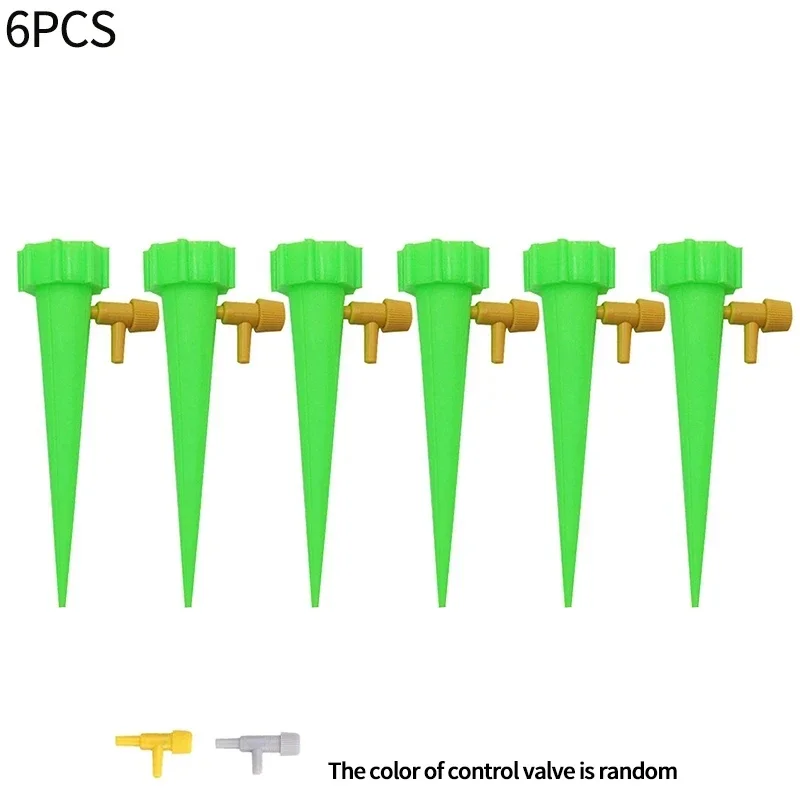 Automatisches Tropfbewässerungssystem, selbstbewässernd, verstellbar, für Blumen, Pflanzen, Gewächshaus, Garten, automatisches Wassertropfergerät: Grün