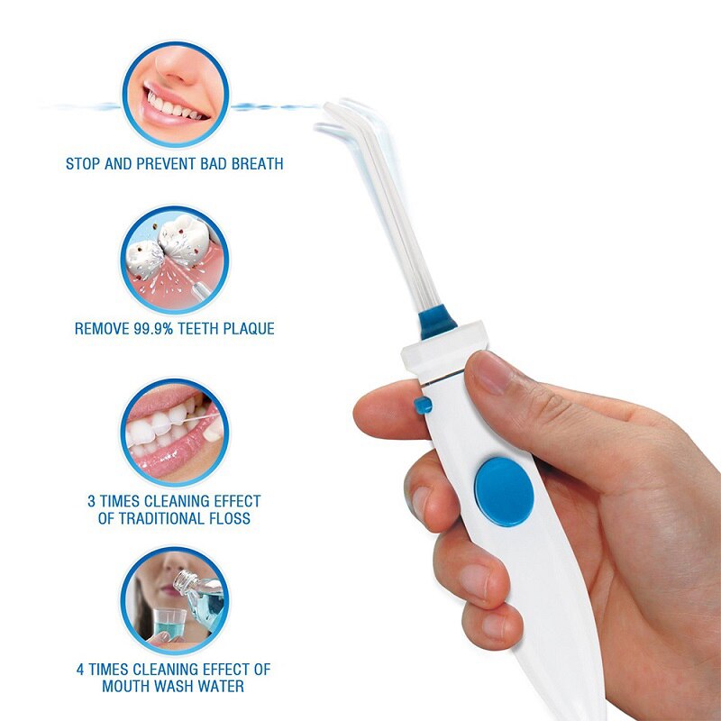 Nicefeel Water Flosser Oral Irrigator Teeth Cleaner 1000ML Big Water Tank with 7 Multifunctional Tips EU Plug