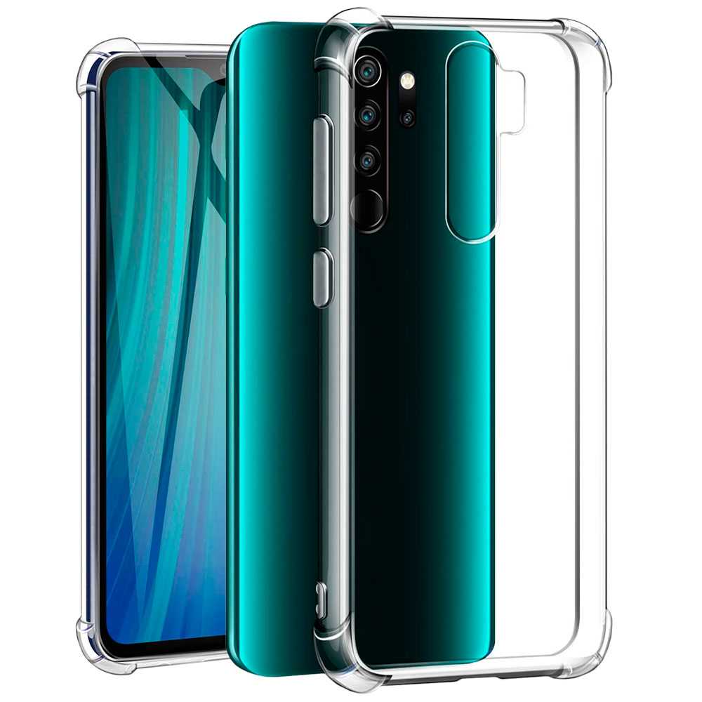 Clara tpu caso capa para xiaomi redmi note 8 pro à prova de choque antichoque reforçada bordas de choque macio protetor pára-choques