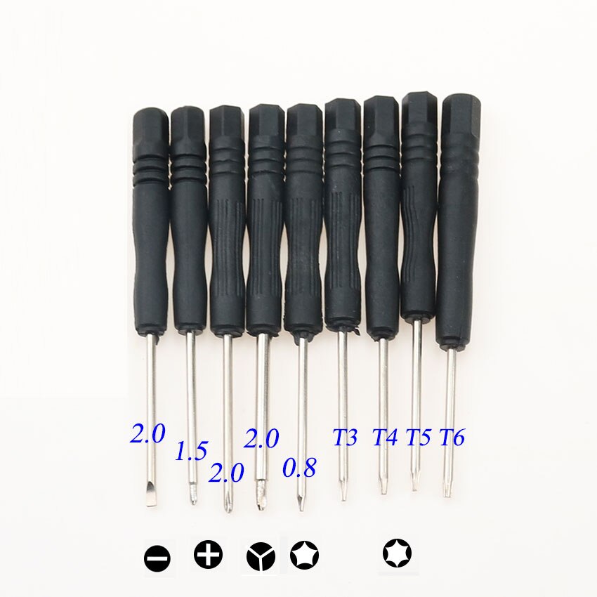 1 Pcs Mini Schroevendraaier 2.0 +,2.0-,1.5 +,2.0Y,T3,T4, t5, T6,0.8 Torx, Schroevendraaier Thuis Diy Hand Repair Tools