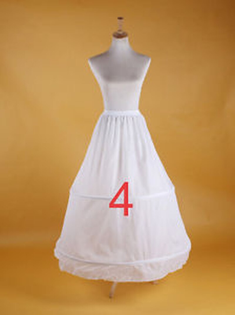 Bryllup underkjole brude bøjle crinoline prom underskørt fancy nederdel slip: 4