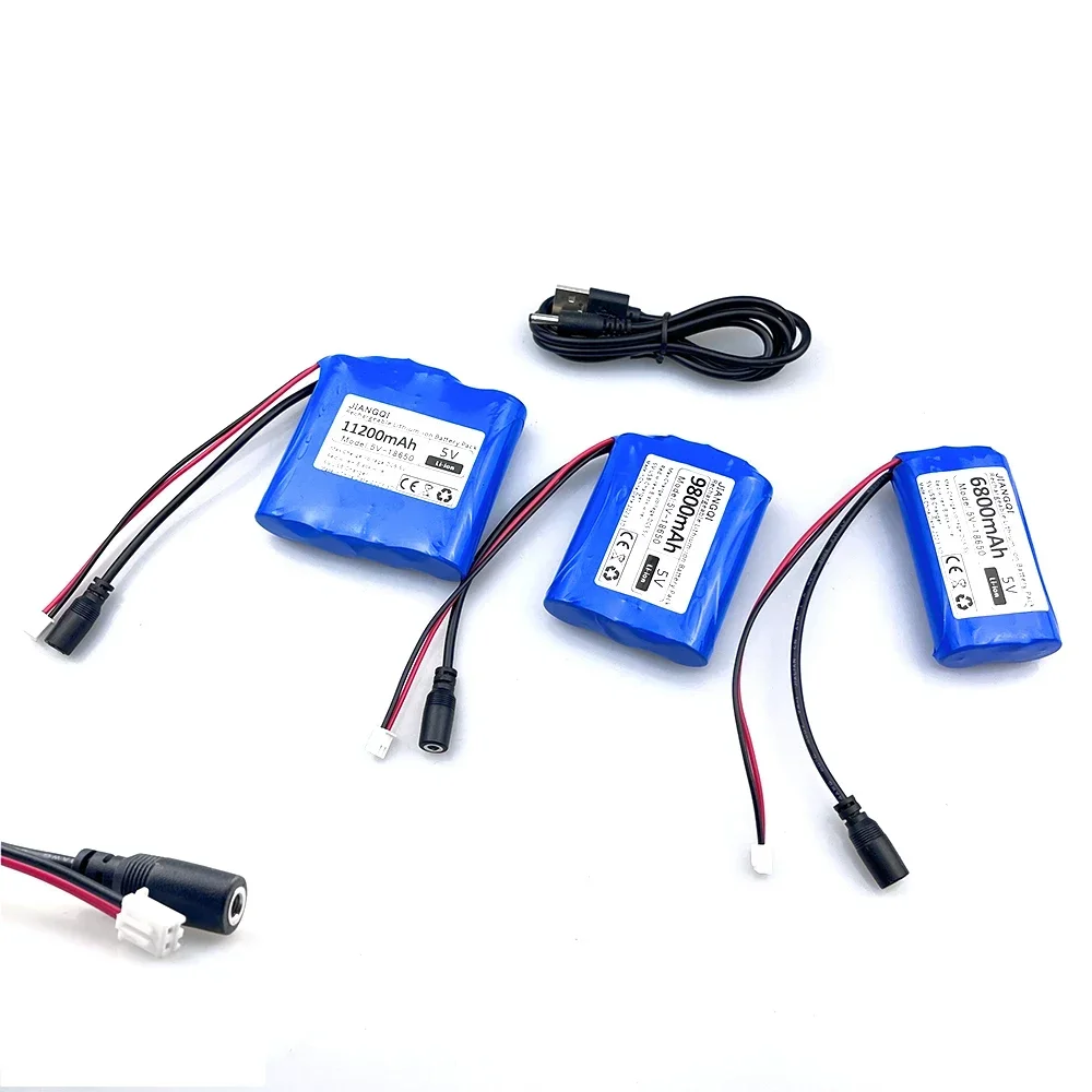 5V 18650 Lithium Battery 1s2p 1s3p 1s4p for Microcontroller LED Outdoor Light Bluetooth Speaker Audio Backup Power Supply