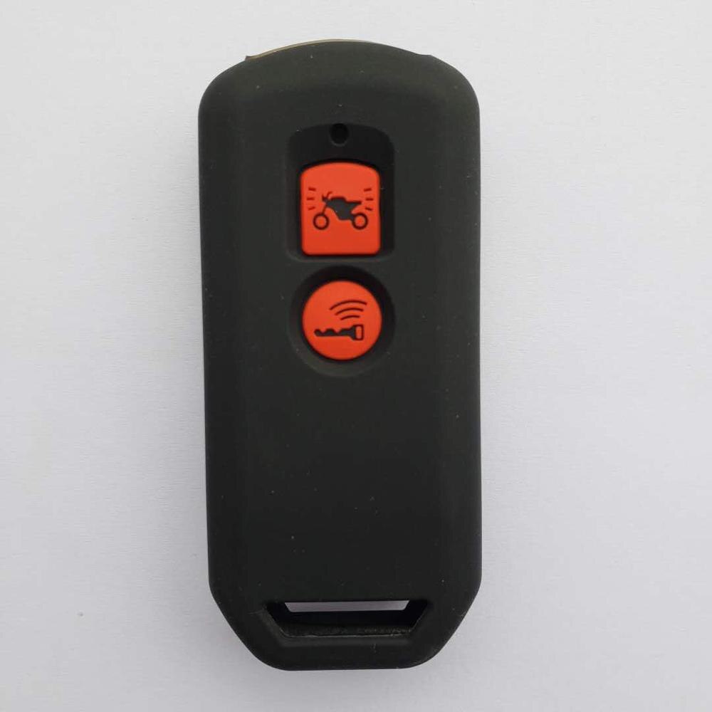 Protective Silicon Key Case For Honda X ADV SH 125 150 300 Forza 125 300 PCX150 Motorcycle Scooter 2 Button Smart Key: black-red