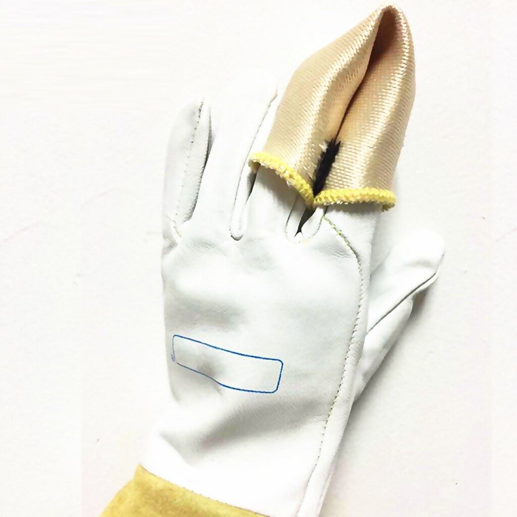 TIG Finger Welding Gloves Heat Shield Cover Guard Heat Protection 15cm/5.9inch