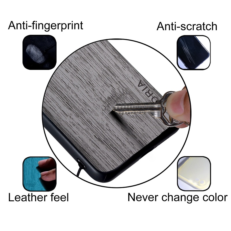 Funda para Oneplus 6 6T 7 7T Pro funda de madera de bambú patrón de cuero funda de teléfono coque de lujo para Oneplus 6 7 6t 7t pro funda capa