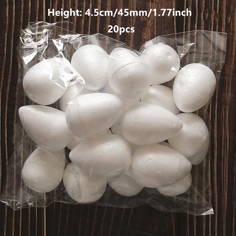 2/2.5/3/4/4.5/5.5cm 10-80pcs Water Modeling Shaped Styrofoam Foam Crafts Flower Heart DIY Handmade White Foam Rose Buds