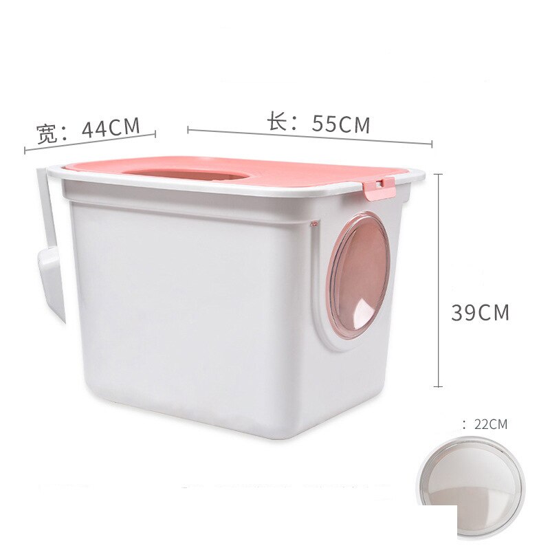 Caja de arena para gatos cerrada, antisalpicaduras Cajón Grande, desodorización, inodoro para gatos, extragrande, suministros para gatos: 4