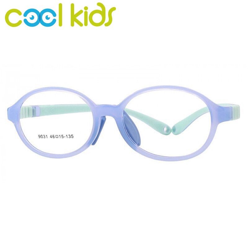 COOL KIDS Glasses Frames TR90 Soft Spectacles Frames Boy Girl Eyeglasses Frames Optical Child Glasses Frame Round Myopia Glasses