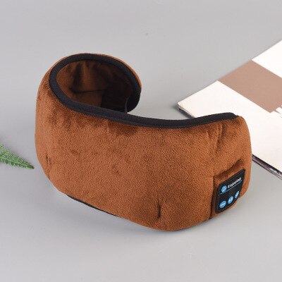 Bluetooth 5.0 Sleep Eye Mask Headphones - Active Noise Cancelling Stereo Headset: A Brown Ordinary