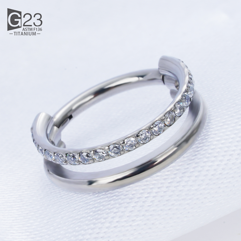 G23 Titanium Implantaat Scharnierende Naadloze Oorbellen Clicker Hoepel Ring Voor Kraakbeen Helix Toren Septum Daith Tragus Schelp