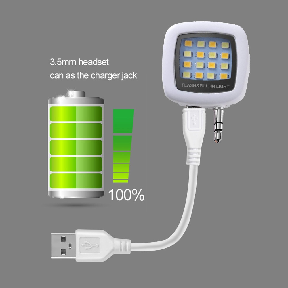 Universal Android Led-Blitz Licht Selfie Lampe Beleuchtung Füllen Taschenlampe Kamera Nacht Für IPhone Samsung Handy Objektiv