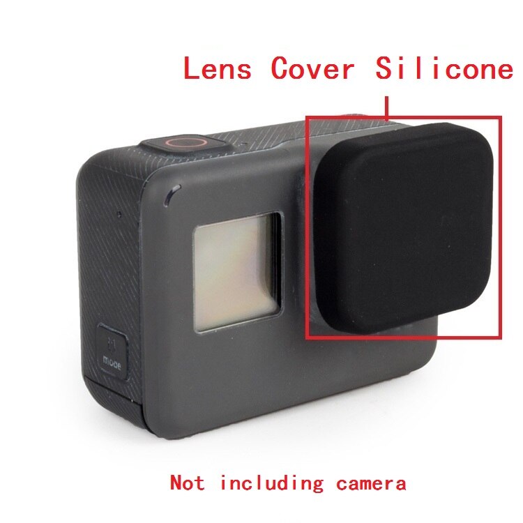 Clownfish-Película protectora de pantalla LCD para Gopro Hero 5/6/7, Protector de pantalla, película de vidrio templado, tapa/cubierta para gopro7 6 5: silicone cover