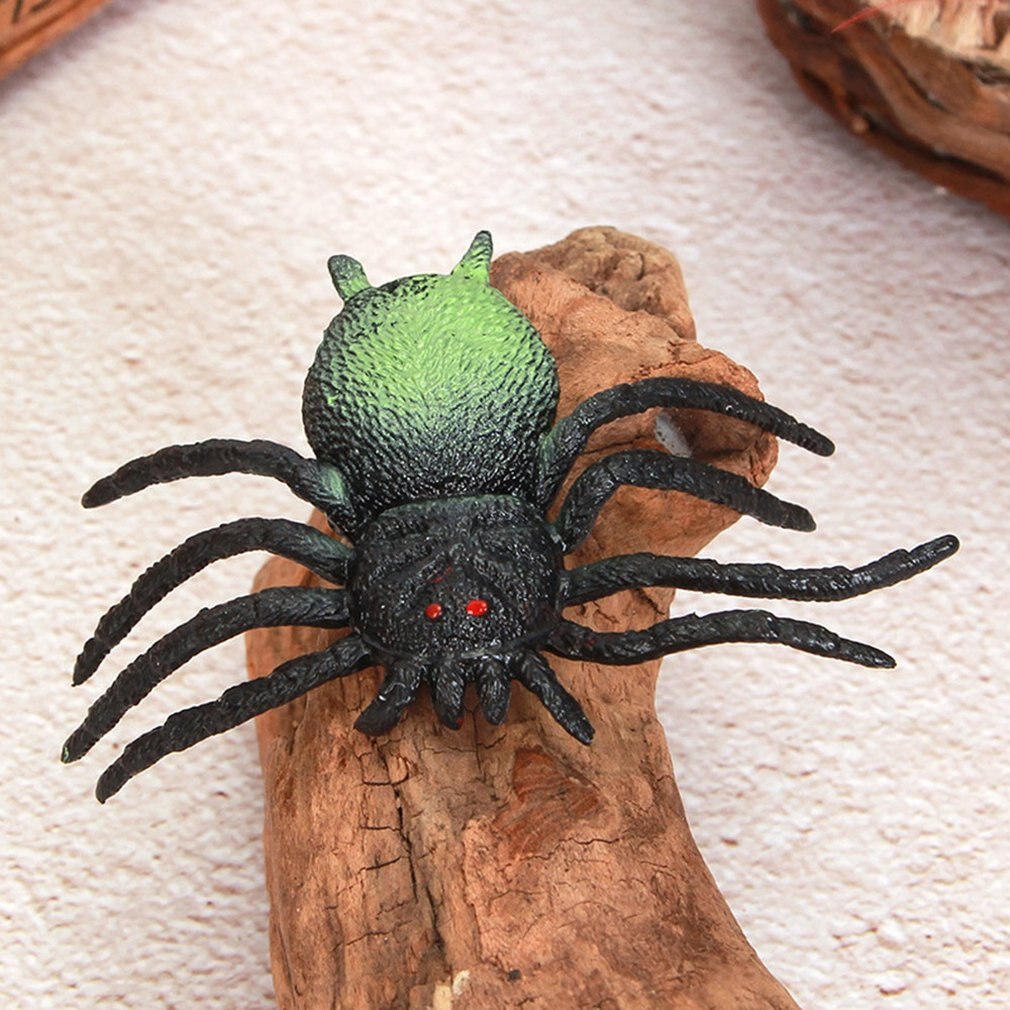 8 pièces grande araignée jouet Spoof et drôle enfants accessoires délicats Trp matériel Simulation araignée jouet Halloween accessoires