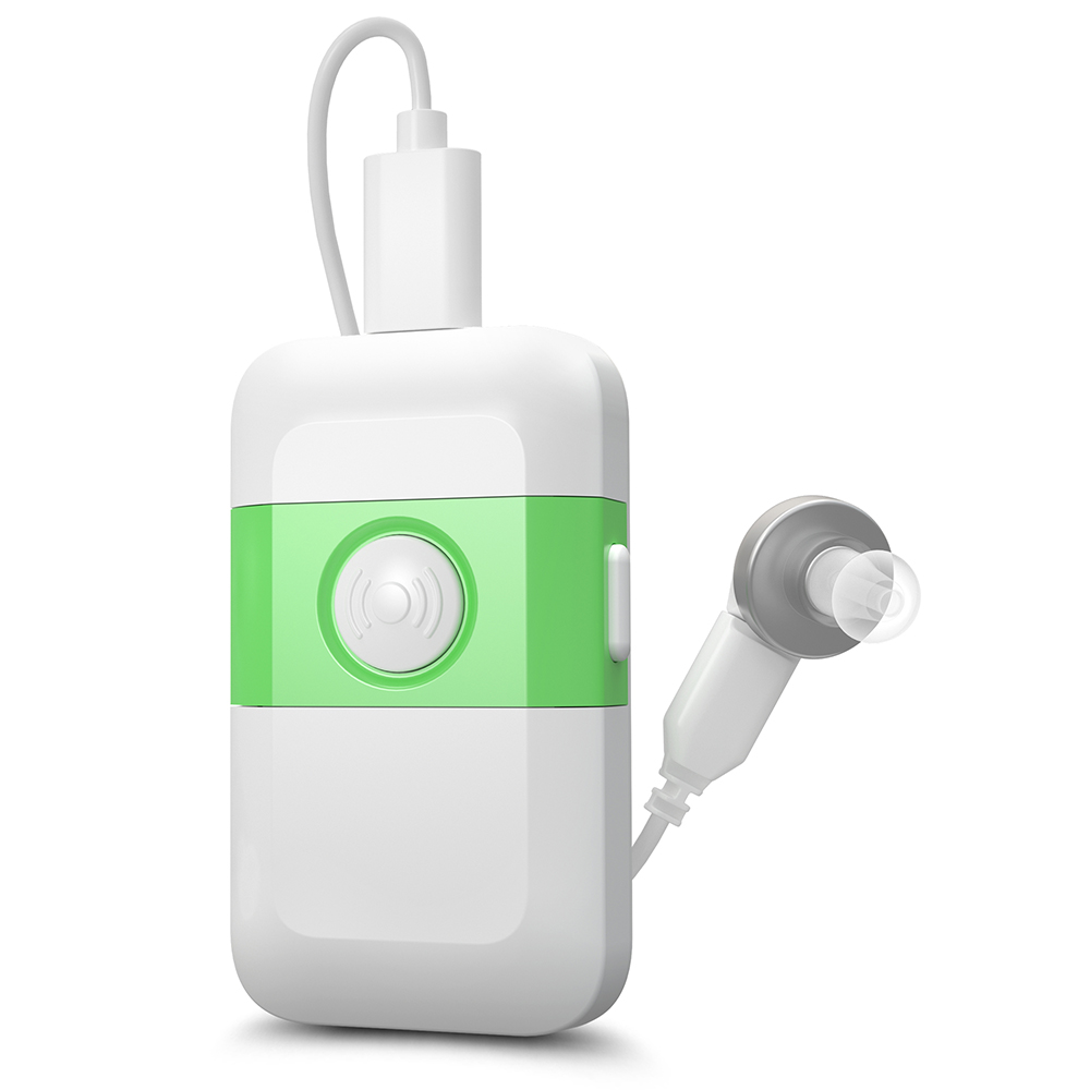 HealthTree Rechargeable Pocket Hearing Aids Digital Sound Amplifier Audifonos for Elderly Deafness Severe Hearing Loss USB: VIOLET