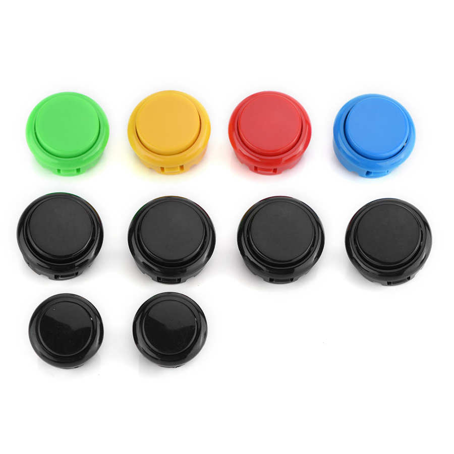 Piezas de Arcade USB Joystick + juego de botones de Color controlador de juego DIY Arcade Joystick DIY parte un Kit de botones de repuesto perfecto