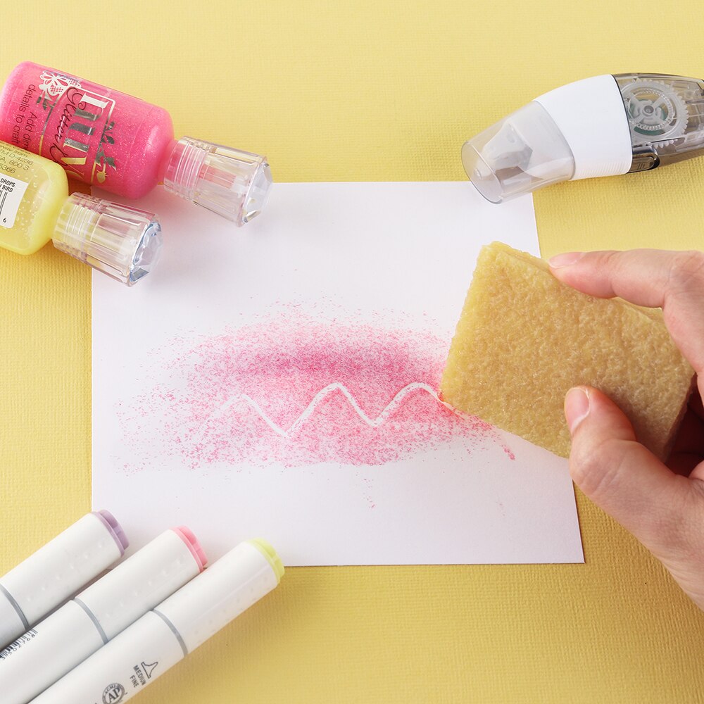 Borrador de residuos y adhesivo de goma duradero, cinta adhesiva de sobras para manualidades de papel, eliminador de adhesivo, borrador de limpieza, 2 uds.