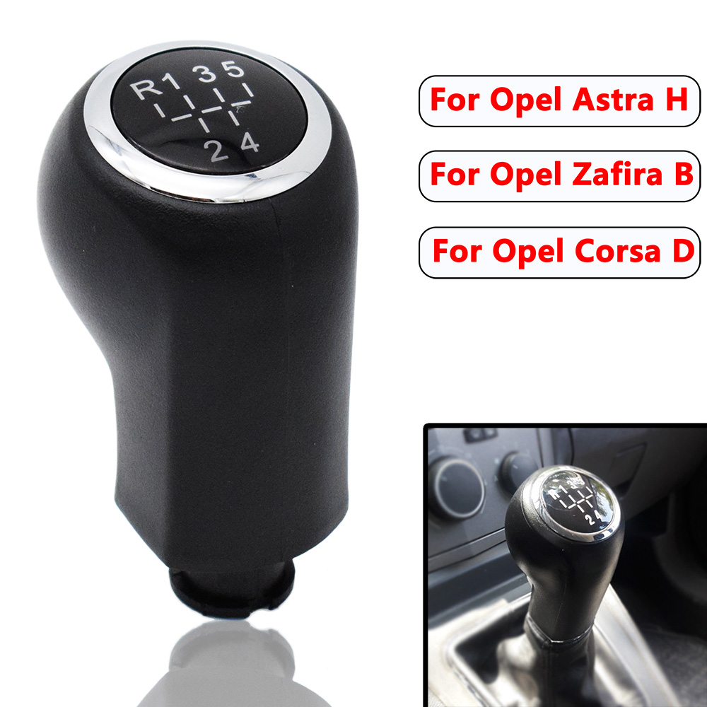 5/6 Speed Car Gear Shift Knob Lever Stick Gaitor Boot Cover For Opel/Vauxhall Astra III H 2005 2006 2007: shift knob