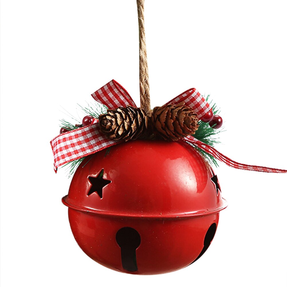 90Mm Jingle Bells Kerstboom Ornamenten Duurzaam Mooie Kerstboom Opknoping Hangers Voor Wedding Anniversary Party: Red