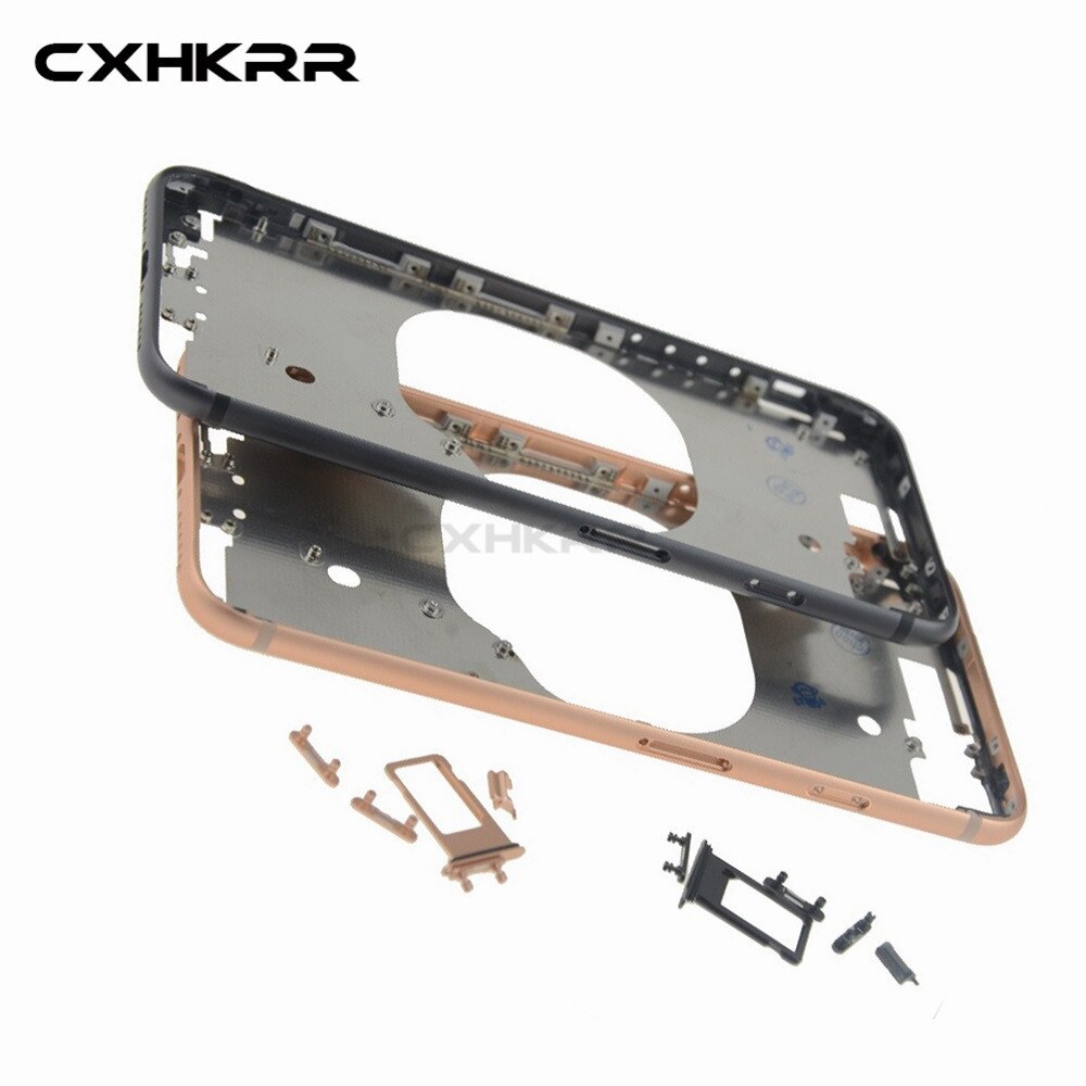 For iphone 11/ 11Pro/11Pro max /X /XR/ XS Bezel Chassis Frame Back housing Middle Frame with Side Buttons Set Replacement Part